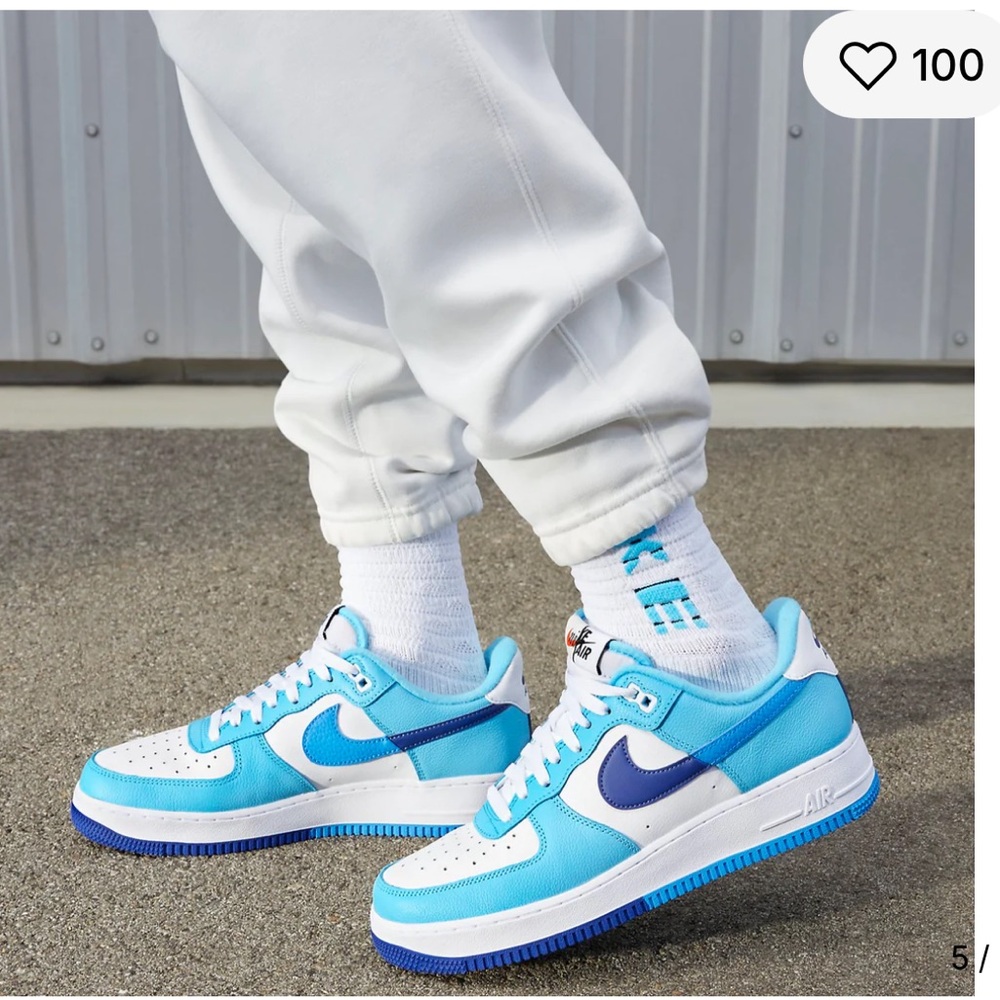 Nike Air Force 1 Low '07 LV8 "Split - Light Photo Blue" sneakers